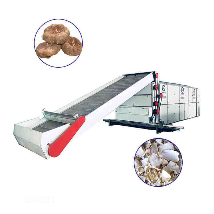 konjac continuous mesh belt dryer